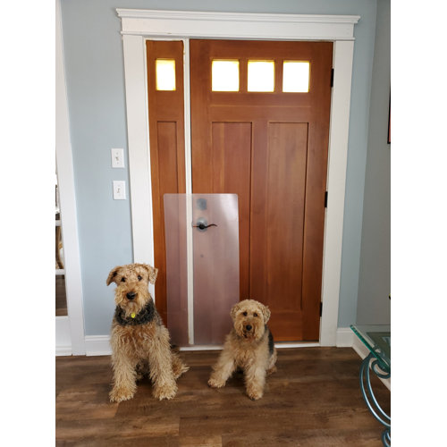 CLAWGUARD Door and Door Frame Scratch Shield Installation Pet Door